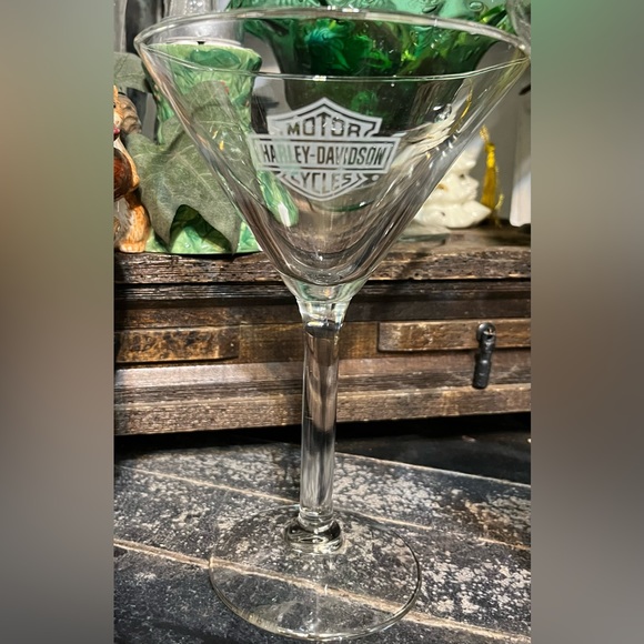 HarleyDavidson Kitchen Harley Davidson Martini Glasses Set Of 2